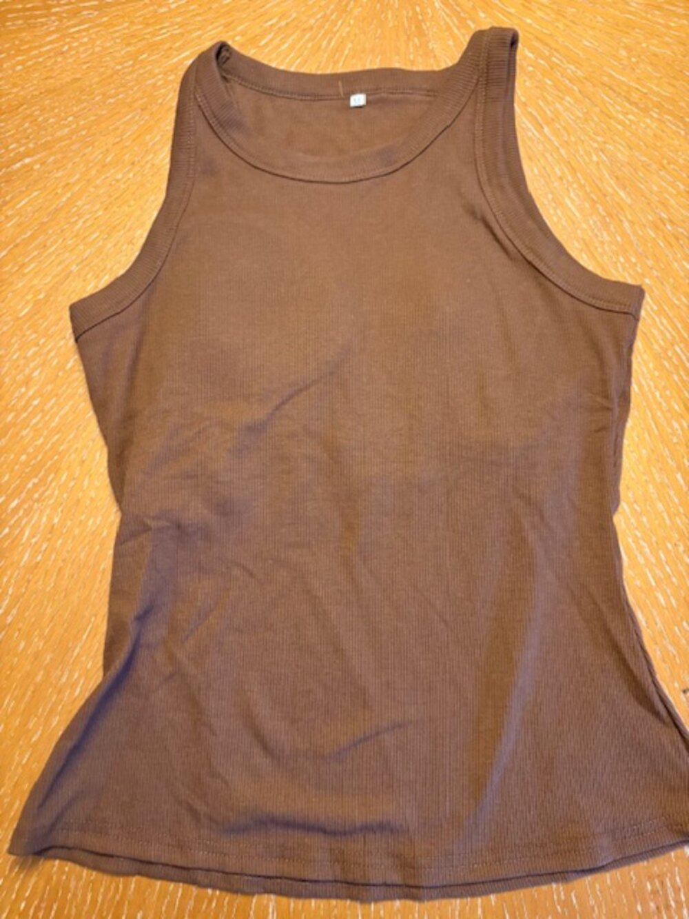 Brown Tank top w/ built-in bra